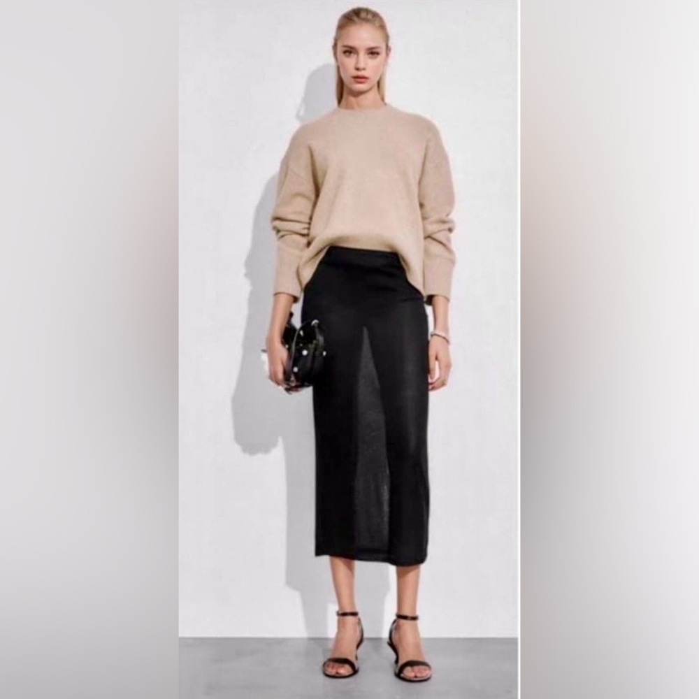 & Other Stories NWOT Relaxed Fit Knitted Sweater Mole Dusty Light Size Large